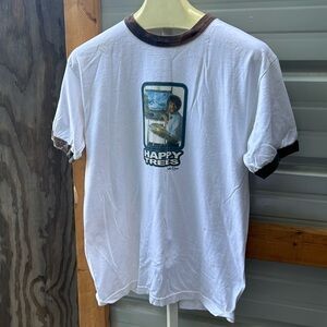 Vintage alstyle apparel & Active wear happy trees Bob Ross T-Shirt(Dar)